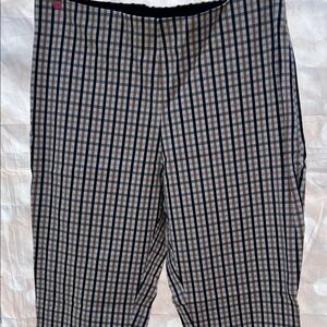 a new day Women's Plaid Pants - Black and Brown